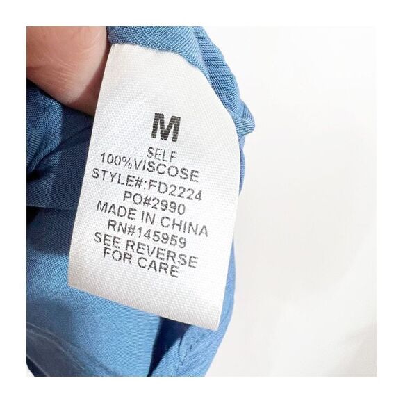 Dress Forum Urban Outfitters Dress Womens Mini Floral Sleeveless Medium Blue - Picture 7 of 7